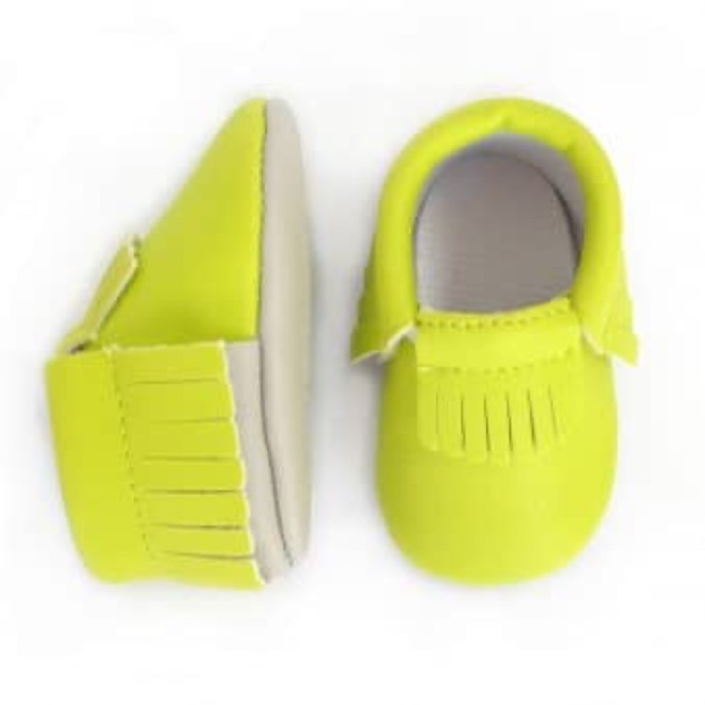 Sweet n swag lime green moccs